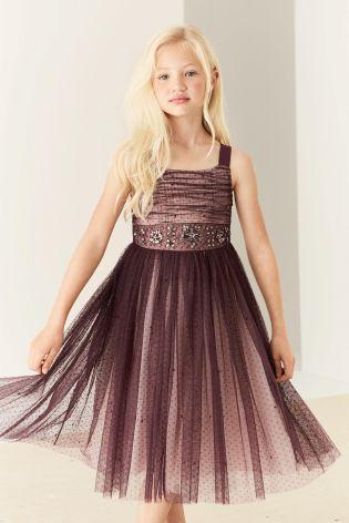 Sviatočné zdobené šaty next, next,104 - 146