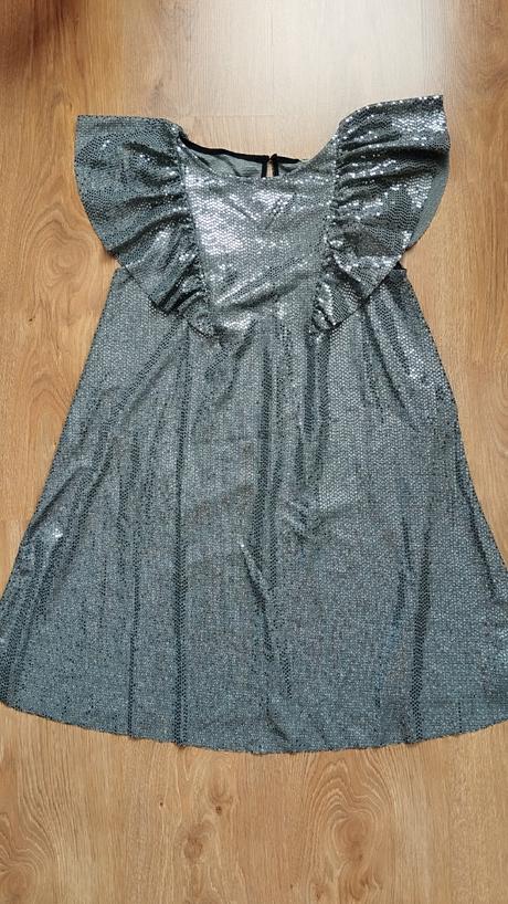 Trblietavé šaty, zara,152