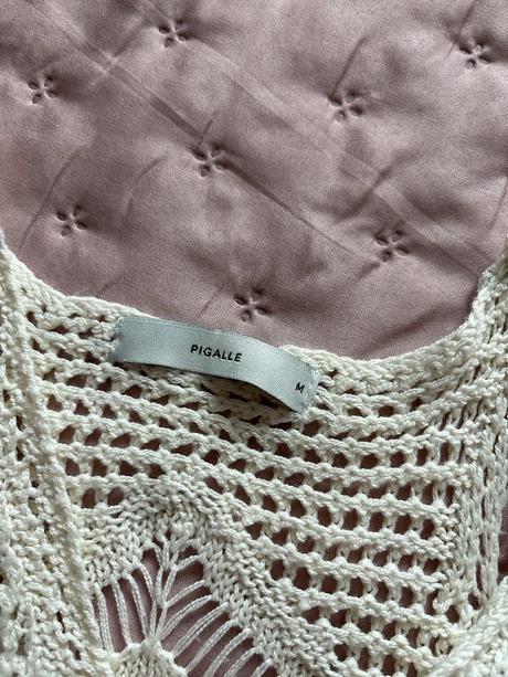 Krémový pletený top pigalle s, s