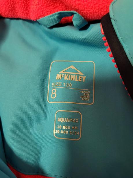 Lyžiarská modrá bunda, mckinley,128