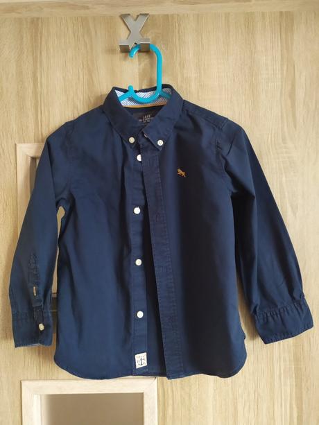 Modrá košeľa, h&m,110