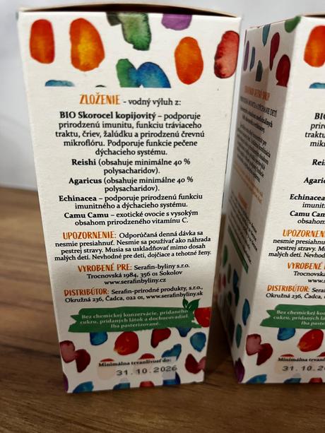 Detsky sirup na podporu imunity serafinko, 