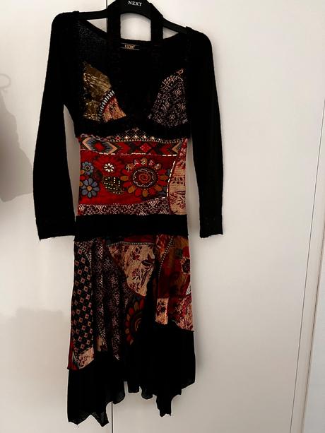 Moher rayon šaty vel. s-m, s