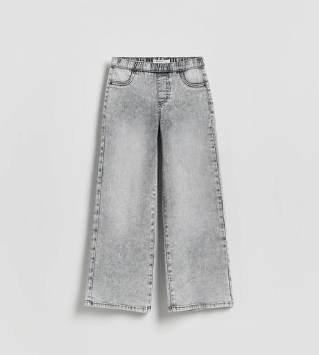 Elastické wide leg džínsy, reserved,164