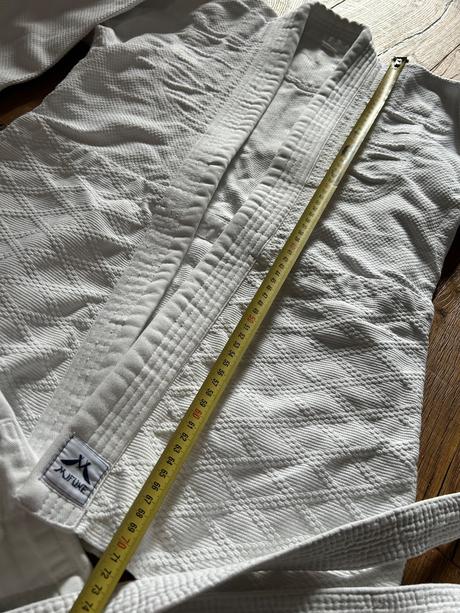 Kimono set velkost 150 mifuno biely+zlty pas, 152