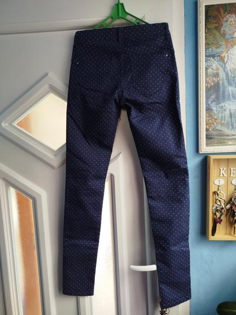 Elastické bodkované rifle, xs