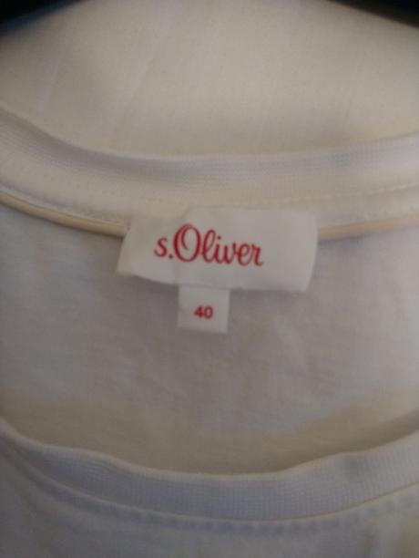 Dámsky biely top s motívom, s.oliver, l, s.oliver,l