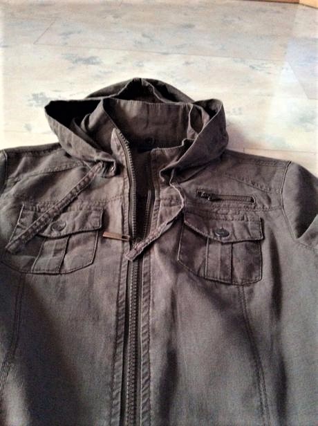 Športové vintage naturálne šaty safari, m