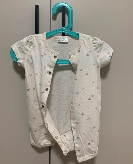 Bavlnené pyžamká - srdiečka, h&m,62