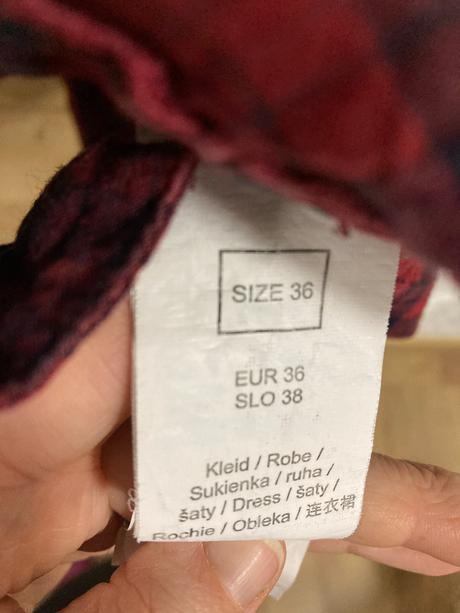 Kárované šaty 36, orsay,s