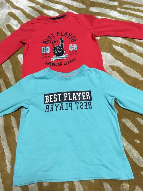 Dvojbalenie tričiek 98/104, lupilu,104