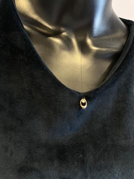 Dámsky tmavomodrý zamatový vrch (m/l), tcm,m