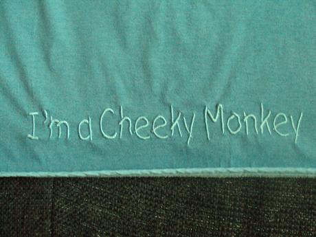 Deka na vajíčko/kočík s opičkou,