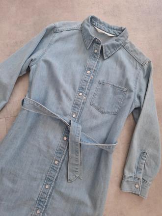Rifľové šaty, h&m,128
