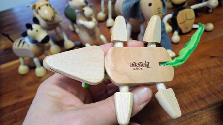 Drevené zvieratká zo zoo, edukačné hračka, 