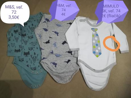 Body-dlhý rukáv, h&m,56