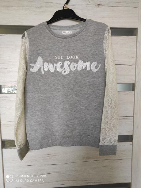 Mikina s krajkovymi rukavmi, pepco,134