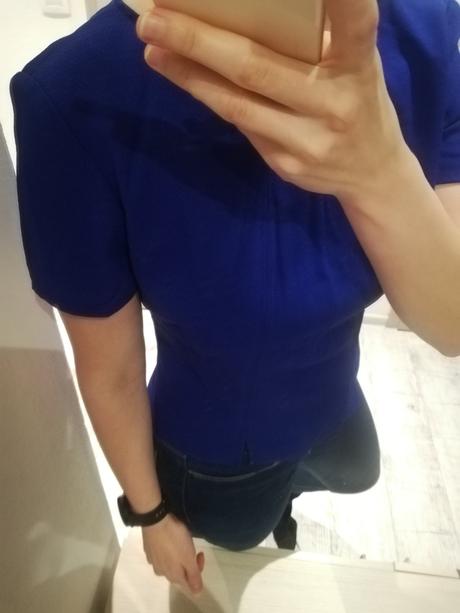 Kráľovsky modrá kratšia blúzka, m