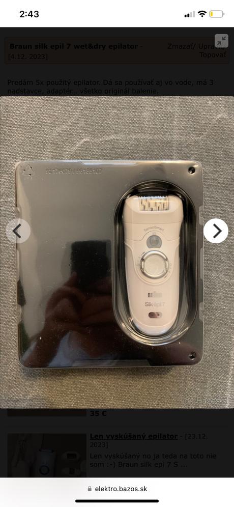 Epilator braun silk epil 7 wet&dry epilator -, 