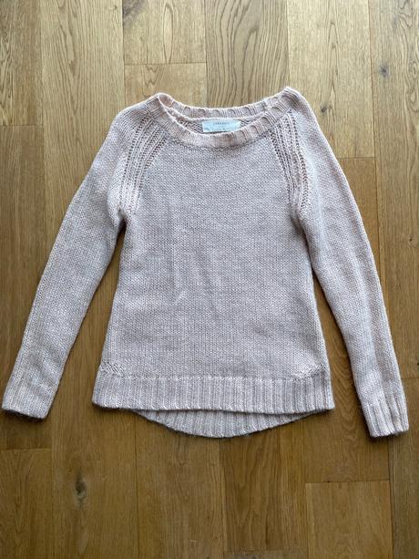 Bledoruzovy pletený zara sveter, zara,s