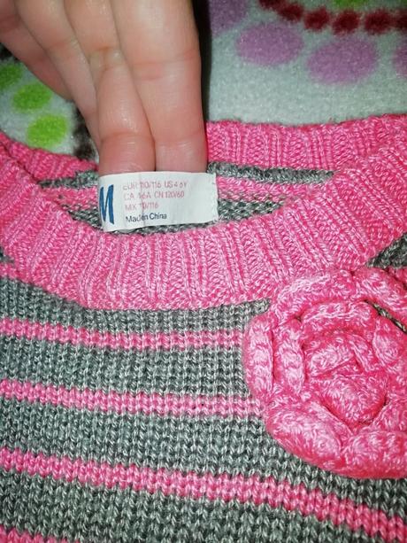 Svetríkové šaty, h&m,116