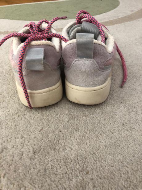 Tenisky z brúsenej kože v retro štýle, zara,36