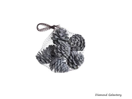 Šiška dekoračná - 70 mm - strieborná, 