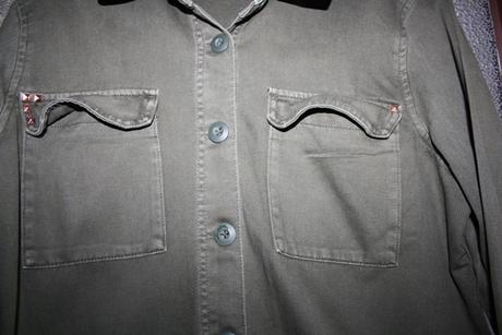 Zelená dlhšia riflová bunda č. 46, 46