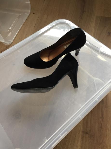 Čierne semišové lodičky, 37