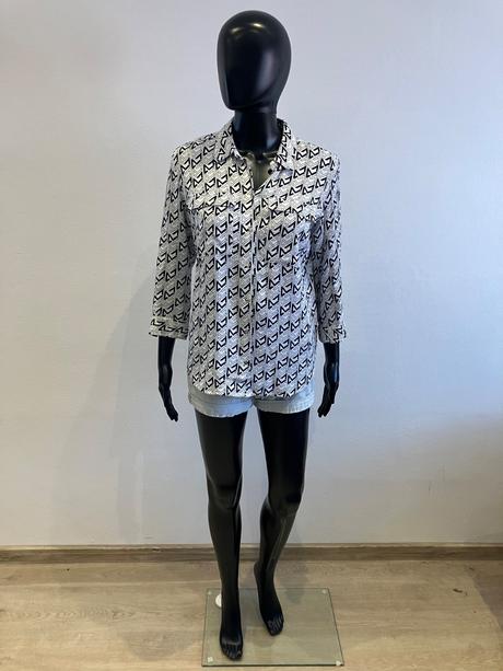 Dámska vzorovaná košeľa čiernobiela mohito (34), xs