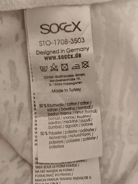 Dámsky bielo farebný top, soccx, s, soccx,s