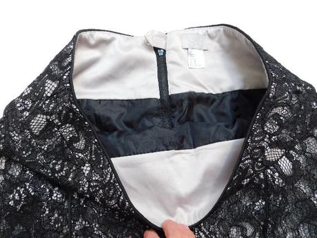 Velmi pekna elegantna čipkovana sukna, h&m,40