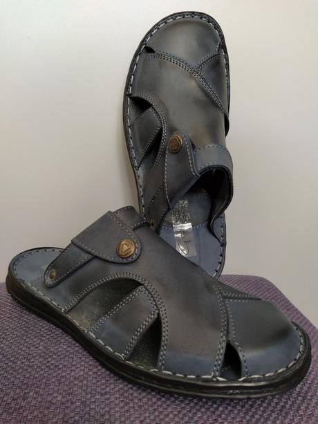 Kožené sandále - šľapky, 41 / 42