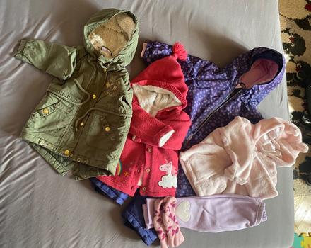 Balík oblečenia na jeseň, zimu, 68–80