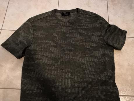 Tričko maskáčové camouflage bershka, fishbone,m