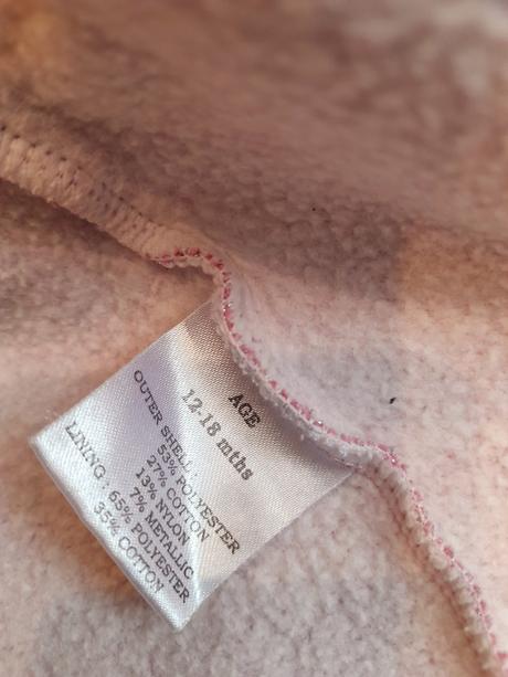 Teplá mikina s trblietkami, 92