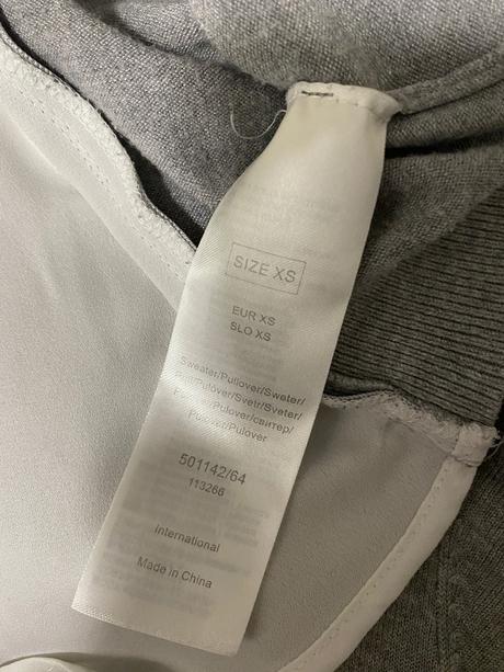 Sveter so zipsom a blúzkovou časťou vzadu, orsay,xs