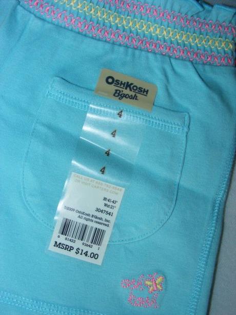 Šortky - kraťasky zn. oshkosh, oshkosh,104