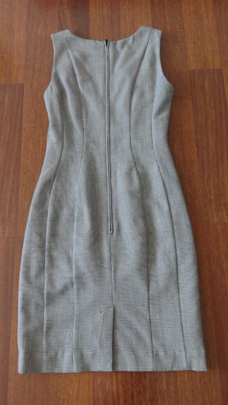 H&m tvídové káro šaty v. 36, h&m,36