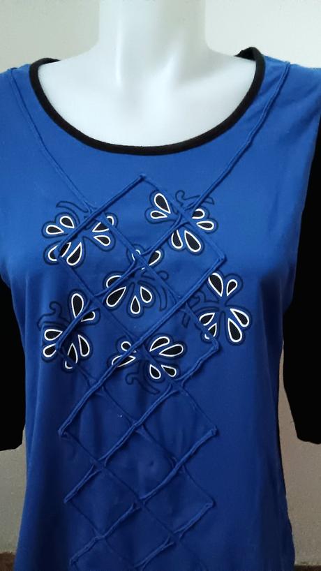 Modro-čierne tričko, m