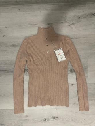 Mäkkučký béžový svetrík, 36 / 38 / m / s