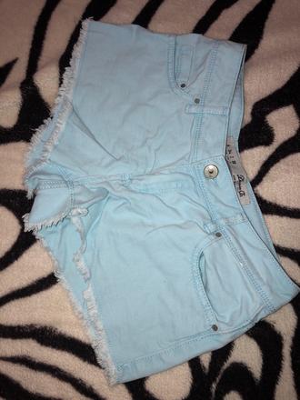 Kraťase, šortky babyblue, denim co,34