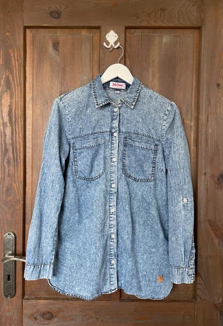 Riflová košeľa, bonprix,40