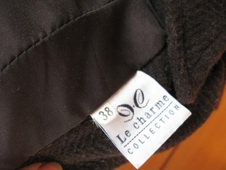 Dámsky tmavohnedý kabát, 38