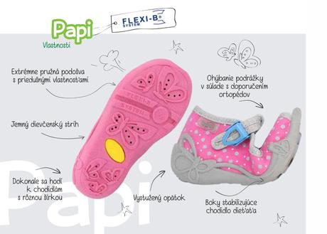 Dievčenská papuča - sandálka papi 21200291, befado,20 / 21 / 22