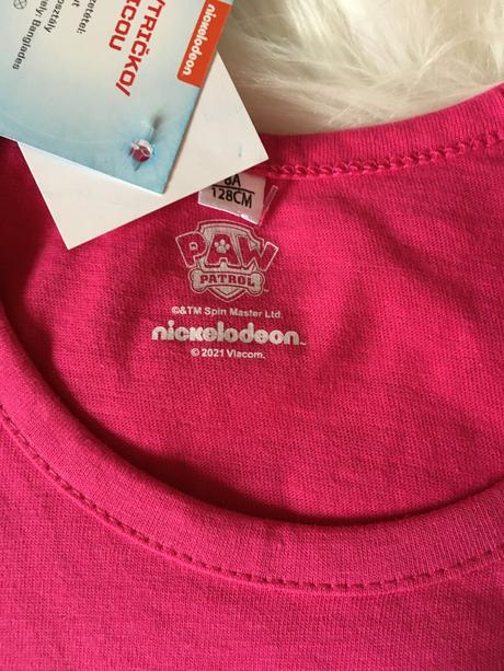 Dievčenské tričko paw patrol - 2 farby., nickelodeon,98 - 128