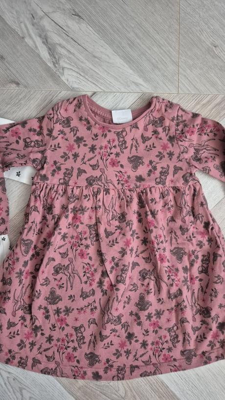 Šaty veľ. 74 2x bambi, disney,74