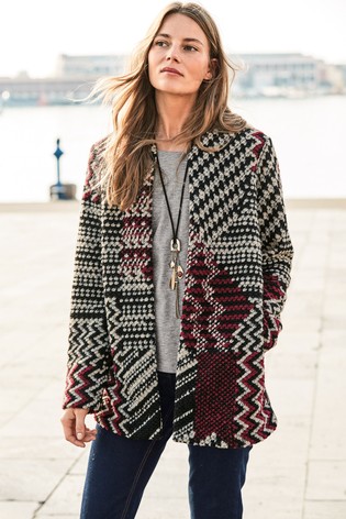 Pletený hrubý sveter, next,38 - xl