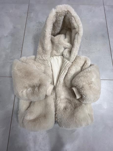 Obojstranná zimná bunda/kozuch zara č.92, zara,92