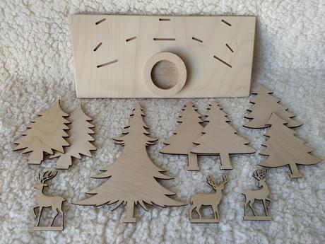 Drevený svietnik les, 